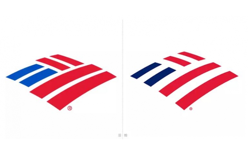 美國銀行多年后對(duì)品牌形象進(jìn)行了升級(jí)